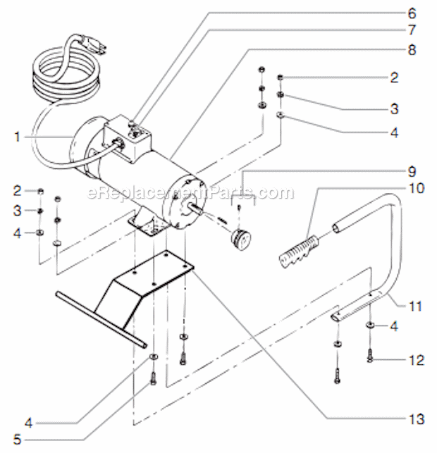 Dc-Electric Convertokit (P/N 506-279) Diagram and Parts List for 12000XLTDI 459-350 Titan Sprayer