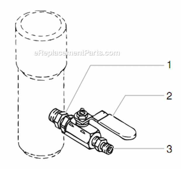 Single Gun Assemblies Diagram and Parts List for 12000XLTDI 459-355 Titan Sprayer