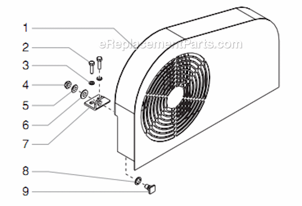 Belt Guard Assembly (P/N 499-934) Diagram and Parts List for 12000XLTDI 459-355 Titan Sprayer