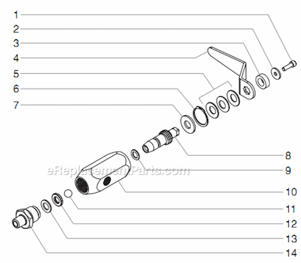 Bleed Valve Assembly (P/N 944-030) Diagram and Parts List for 12000XLTDI 459-355 Titan Sprayer