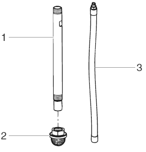 Performer 640i Siphon Tube Assembly (High Rider) Diagram and Parts List for 640I performer Titan Paint Sprayer
