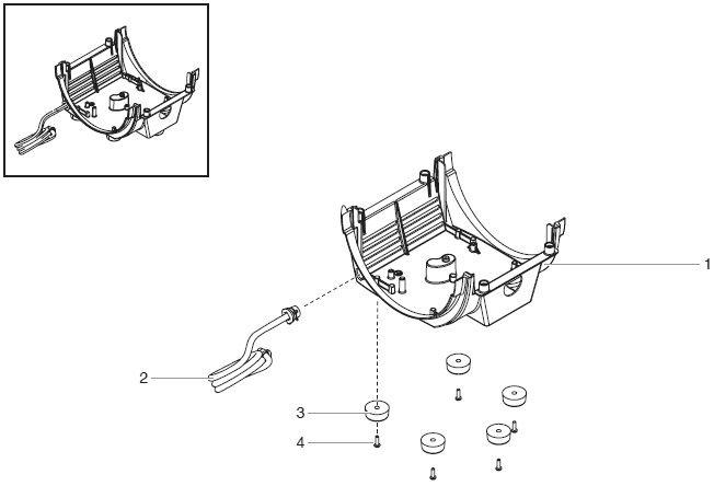 Capspray 55 Lower Housing Assembly Diagram and Parts List for CAPSPRAY-55HVLP  Titan Paint Sprayer