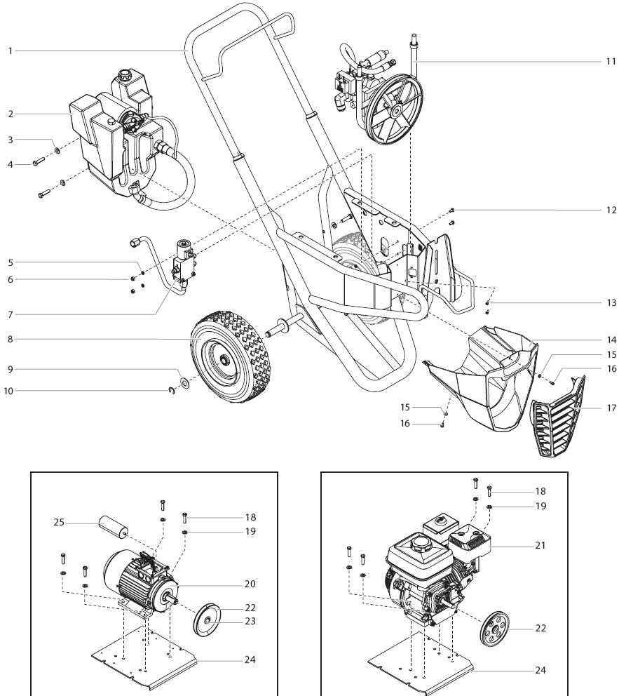 Powrbeast 7700 Main Assembly Ii Diagram and Parts List for 7700  Titan Paint Sprayer