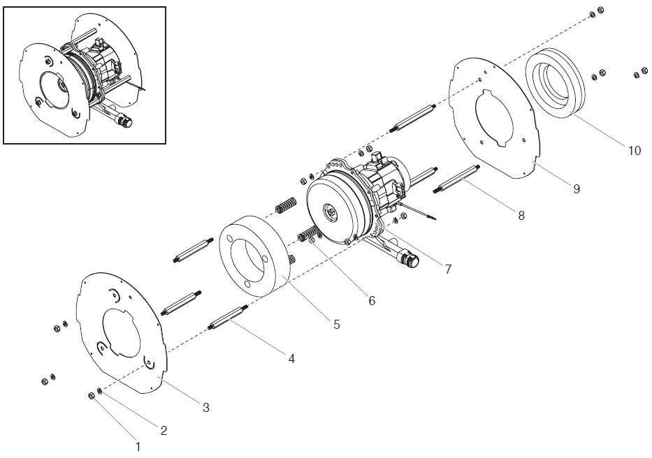 Capspray 95 Turbine Assembly Diagram and Parts List for CAPSPRAY-95HVLP  Titan Paint Sprayer