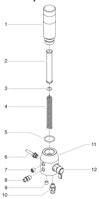 Powrliner 2800 Filter Assembly Diagram and Parts List for 2800  Titan Paint Sprayer