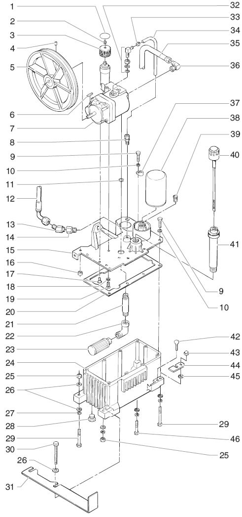 Powrtwin 12000ghd Hydraulic System Diagram and Parts List for 12000GHD  Titan Paint Sprayer