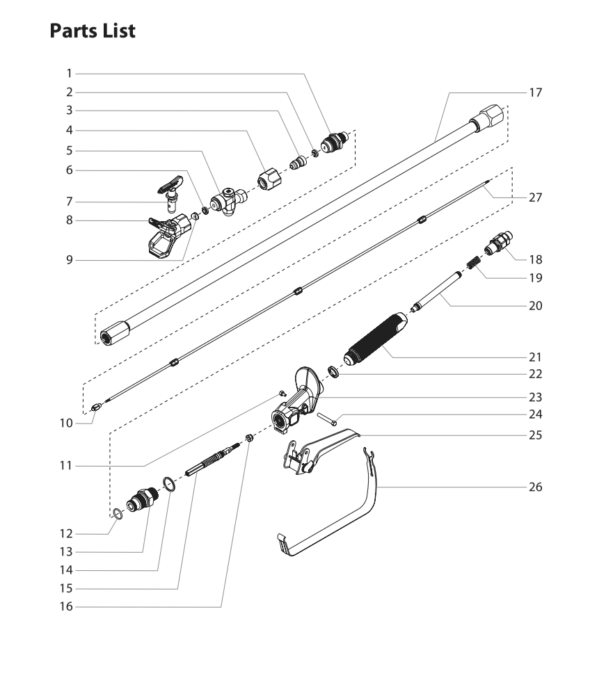 Diagram Diagram and Parts List for LX-75  Titan Sprayer