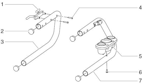 Rentspray 450 Stand Assembly Diagram and Parts List for 450  Titan Paint Sprayer