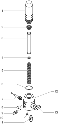Gpx 80 Filter Assembly Diagram and Parts List for GPX80  Titan Paint Sprayer