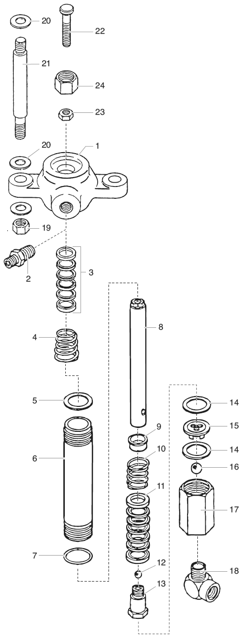Commander Fluid Pump Assembly Diagram and Parts List for 140-556  Titan Paint Sprayer