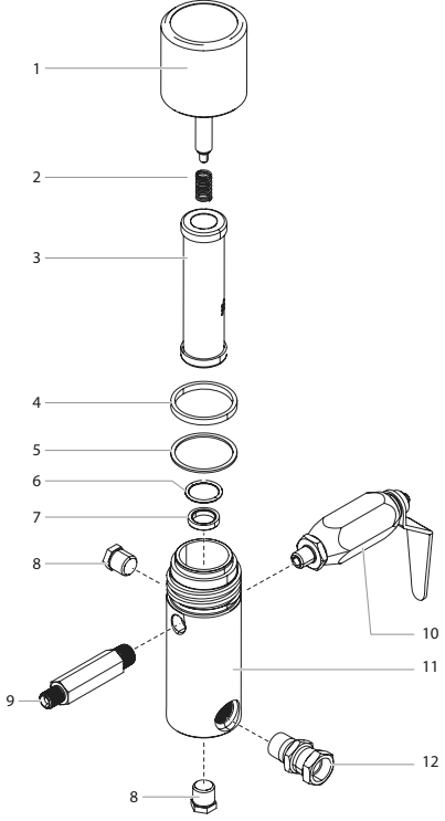 0537220a High Pressure Filter Diagram and Parts List for 7700  Titan Paint Sprayer