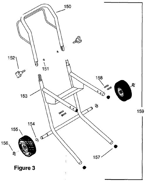 Elite E15 Frame Diagram and Parts List for ELITE-E15  Titan Paint Sprayer