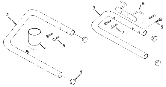 Epic 447hpx Skid Frame Assembly Diagram and Parts List for 447HPX  Titan Paint Sprayer