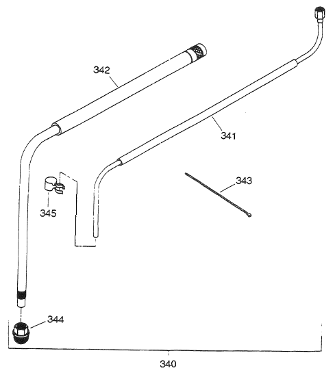Epic 440e Syphon Assembly Diagram and Parts List for 440E  Titan Paint Sprayer