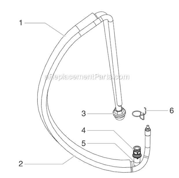 Siphon Assembly Diagram and Parts List for 640IX 765-3035 Titan Sprayer