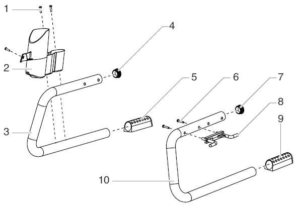 Rentspray 600 Impact Skid Assembly Diagram and Parts List for 600 impact Titan Paint Sprayer