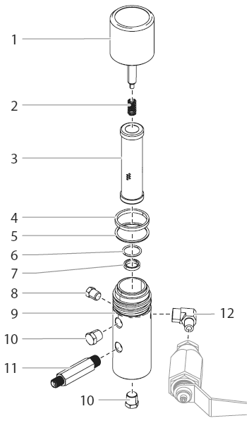 Powrtwin 6900 Plus Di High Pressure Filter Diagram and Parts List for 6900 Plus DI Titan Paint Sprayer