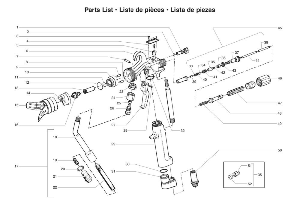 Diagram Diagram and Parts List for GM2600  Titan Sprayer