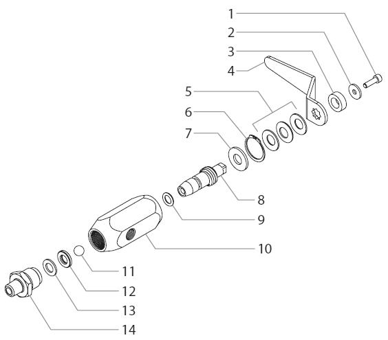 Powrliner 8955 Bleed Valve Assembly Diagram and Parts List for 8955  Titan Paint Sprayer