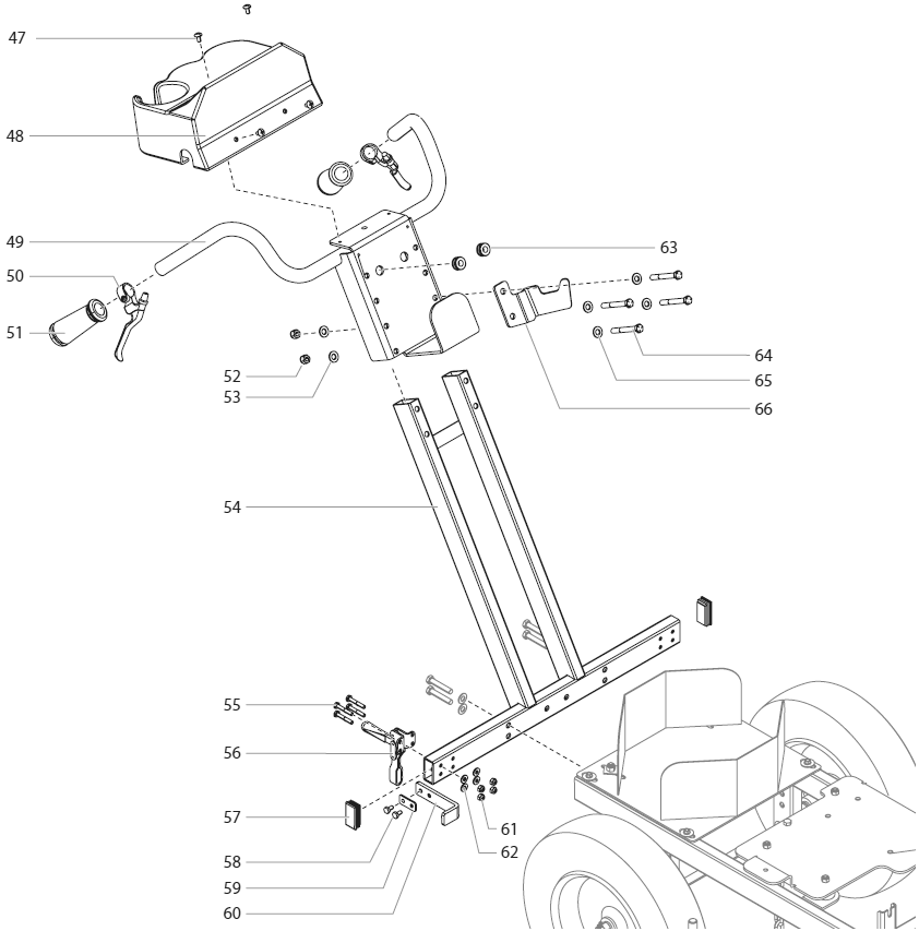 Powrliner 3500/3500s Cart Assembly 2 Diagram and Parts List for 3500-3500S  Titan Paint Sprayer
