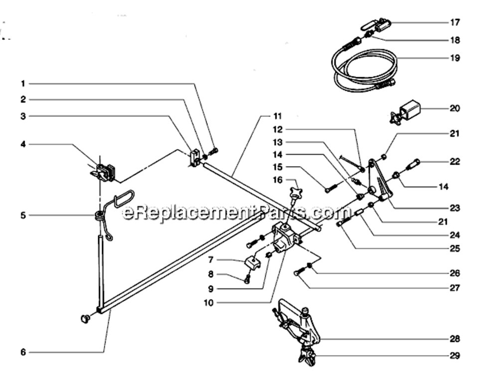 Second Gun Assembly Diagram and Parts List for 6900 759-695 Titan Paint Sprayer