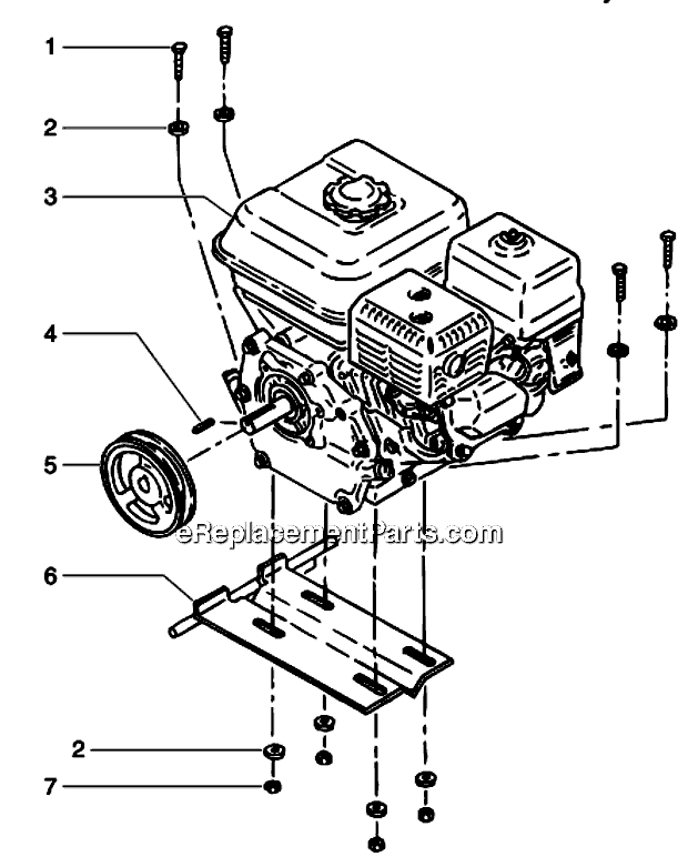 Gas Convertokit Diagram and Parts List for 6900SF 600-161 Titan Sprayer