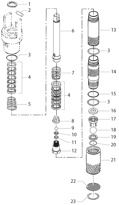 Powrtwin 6900 Plus Di Fluid Section Diagram and Parts List for 6900 Plus DI Titan Paint Sprayer