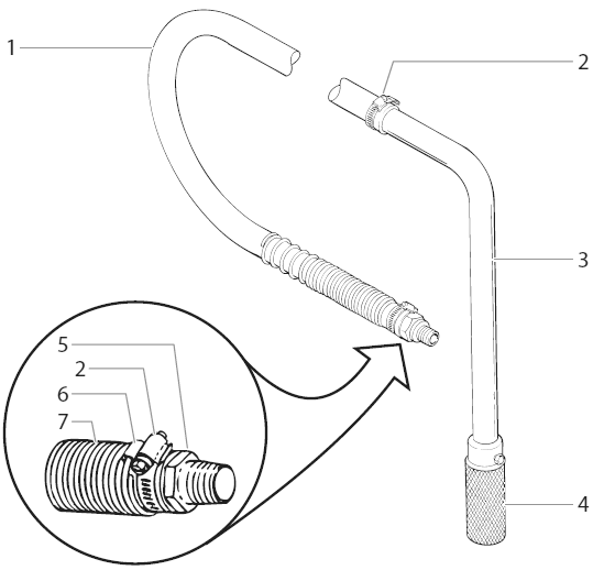 Powrtwin 4900 Siphon Hose Assembly Diagram and Parts List for 4900 Plus Titan Paint Sprayer