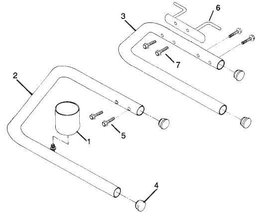 Epic 660hpx Skid Frame Assembly Diagram and Parts List for 660HPX  Titan Paint Sprayer