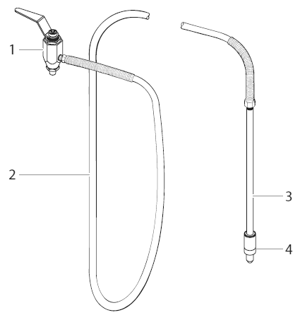 Powrliner 8955 Bleed Hose Assembly With Valve Diagram and Parts List for 8955  Titan Paint Sprayer