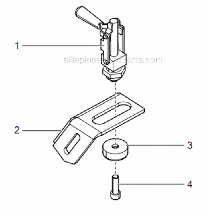 Brake Assembly Diagram and Parts List for 2800M  Titan Paint Sprayer