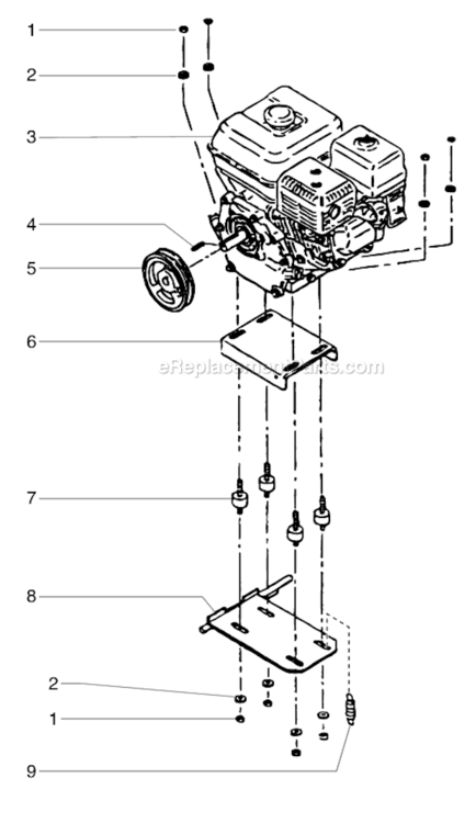 Gas Convertor Kit Diagram and Parts List for 4900XLT 759-492 Titan Paint Sprayer