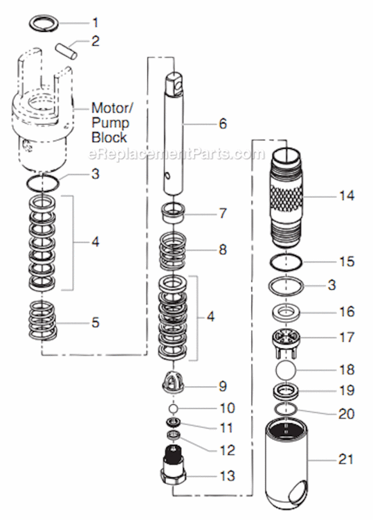 Filter Assembly Diagram and Parts List for 6900XLT 759-690 Titan Paint Sprayer