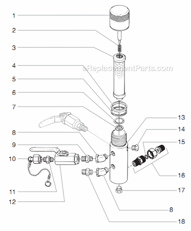 Belt Guard Assembly Diagram and Parts List for 6900XLT 759-690 Titan Paint Sprayer