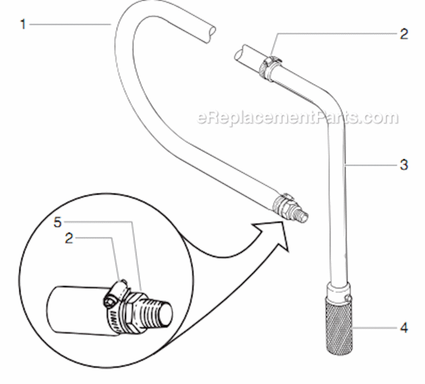 Bleed Hose Assembly W/Valve Diagram and Parts List for 6900XLT 759-690 Titan Paint Sprayer