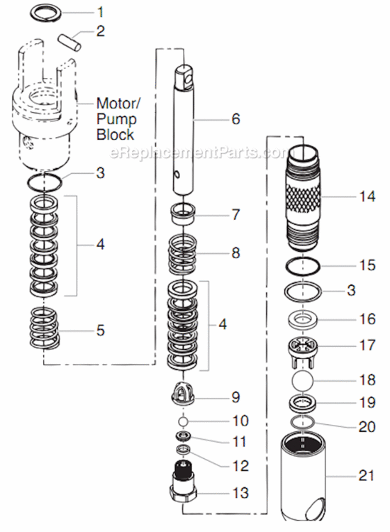 Filter Assembly Diagram and Parts List for 8900XLT 759-898 Titan Paint Sprayer