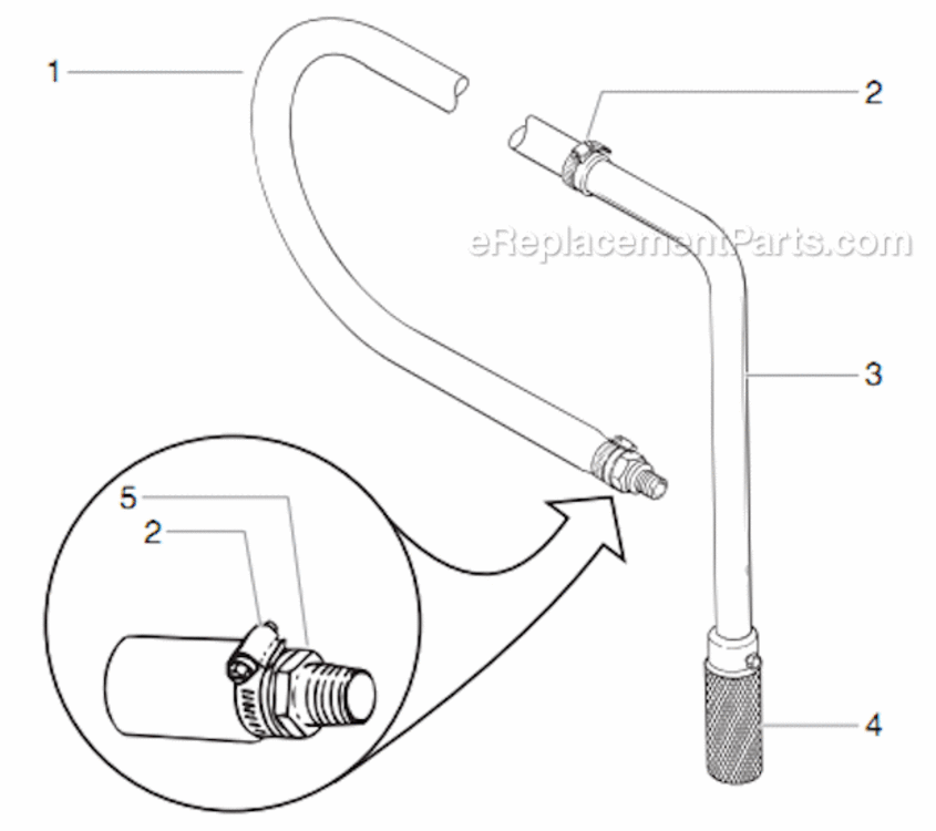 Bleed Hose Assembly W/Valve Diagram and Parts List for 8900XLT 759-898 Titan Paint Sprayer