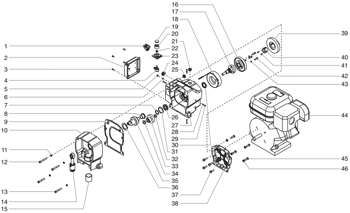 Gpx 80 Drive Assembly Diagram and Parts List for GPX80  Titan Paint Sprayer