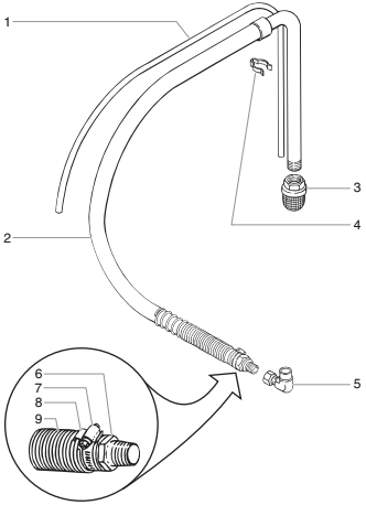 Gpx 80 5 Gallon Siphon Set Diagram and Parts List for GPX80  Titan Paint Sprayer
