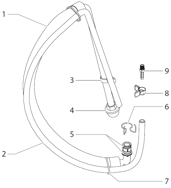 Impact 400 Suction Set Assembly (P/N 0558672a) Diagram and Parts List for 400 0532001-0532000 Titan Paint Sprayer