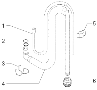 440xc Siphon Assembly (P/N 700-1025) Diagram and Parts List for 440XC  Titan Paint Sprayer