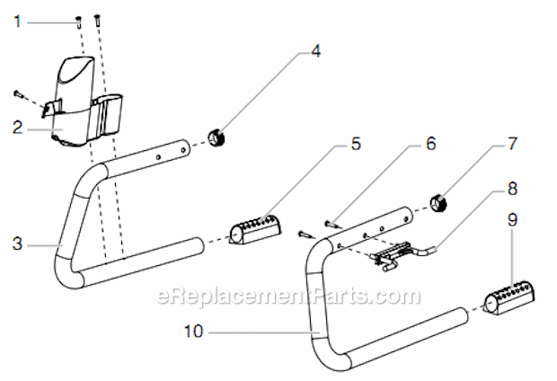 Skid Assembly Diagram and Parts List for 540 805-001 Titan Sprayer