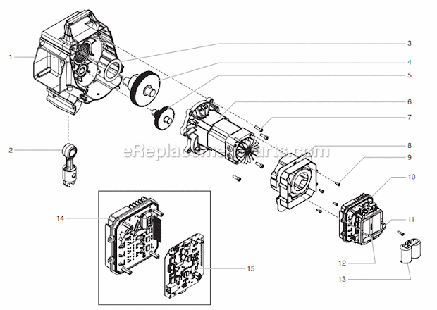 Drive Assembly Diagram and Parts List for 740LOWRIDER 805-008 Titan Sprayer