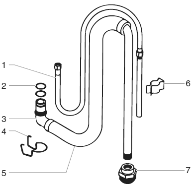 640i Suction Set Assembly (P/N 704-300) Diagram and Parts List for 640I  Titan Paint Sprayer