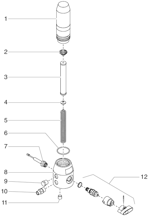 Epx2555 Advantage Series Filter Assembly Diagram and Parts List for EPX2555 Advantage Series Titan Paint Sprayer