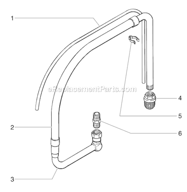 Low Rider Siphon Assembly Diagram and Parts List for 840IX 800-2035 Titan Sprayer