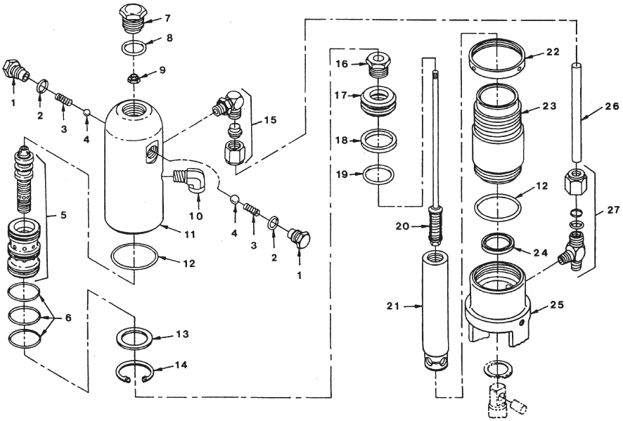Powrtwin 4500 Hydraulic Motor Diagram and Parts List for 4500  Titan Paint Sprayer