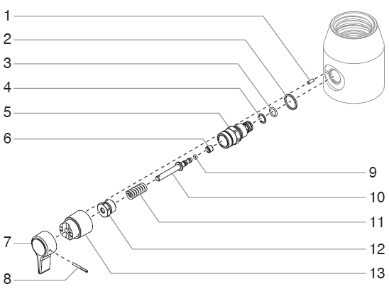Performer 1140ix Prime-Spray Valve Assembly Diagram and Parts List for 1140IX performer Titan Paint Sprayer