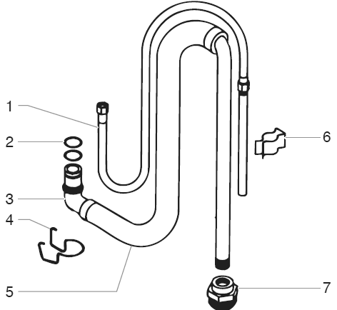 740i Suction Set Assembly, Low Rider (P/N 704-300) Diagram and Parts List for 740I  Titan Paint Sprayer