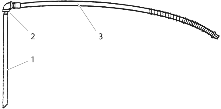 Hydra M2000 Bleed Line Assembly Diagram and Parts List for HYDRA-M2000  Titan Paint Sprayer